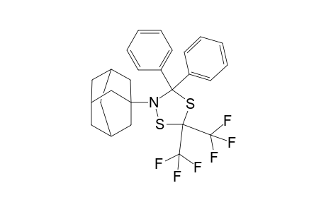 2-(1-adamantyl)-3,3-diphenyl-5,5-bis(trifluoromethyl)-1,4,2-dithiazolidine