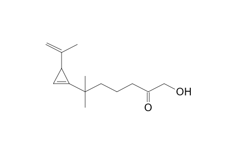 1-Hydroxy-6-(3-isopropenyl-cycloprop-1-enyl)-6-methyl-heptan-2-one