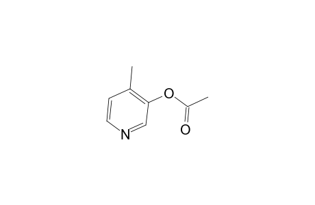 3-Pyridinol, 4-methyl-, acetate (ester)