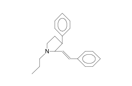 Pyrrolidine, 3-phenyl-2-(2-phenylethenyl)-1-propyl-,[2.alpha.(E),3.alpha.]-