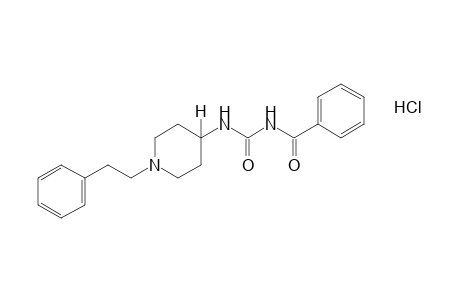 1-benzoyl-3-(1-phenethyl-4-piperidyl)urea, monohydrochloride