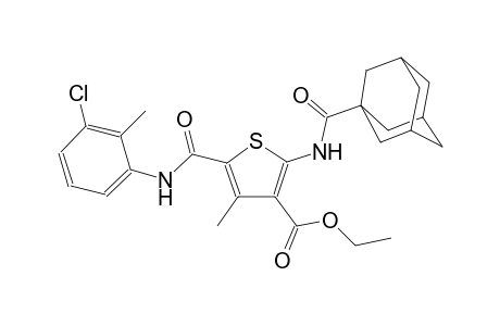 3-thiophenecarboxylic acid, 5-[[(3-chloro-2-methylphenyl)amino]carbonyl]-4-methyl-2-[(tricyclo[3.3.1.1~3,7~]dec-1-ylcarbonyl)amino]-, ethyl ester