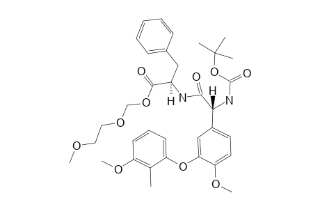 2-[[(1,1-dimethylethoxy)carbonyl]amino]-2-[(3-(2-methyl-3-methoxy)phenyl)oxy]-4-methoxyphenyl)acetyl]-D-phenylalanine (methoxyethoxy)methyl ester