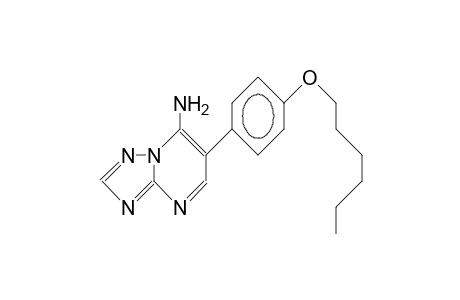 7-Amino-6-(4-hexyloxy-phenyl)-1,2,4-triazolo(1,5A)pyrimidine