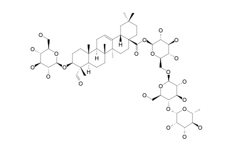 NIPPONOSIDE-C;3-O-BETA-D-GLUCOPYRANOSYL-GYPSOGENIN-28-O-ALPHA-L-RHAMNOPYRANOSYL-(1->4)-BETA-D-GLUCOPYRANOSYL-(1->6)-BETA-D-GLUCOPYRANOSIDE