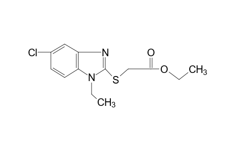 [(5-chloro-1-ethylbenzimidazol-2-yl)thio]acetic acid, ethyl ester