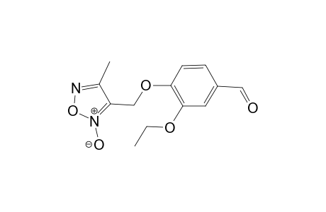 3-Ethoxy-4-[(4-methyl-2-oxido-1,2,5-oxadiazol-3-yl)methoxy]benzaldehyde