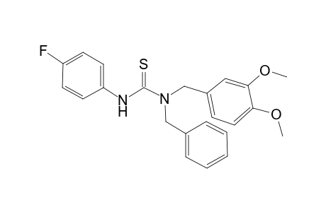 1-Benzyl-1-[(3,4-dimethoxyphenyl)methyl]-3-(4-fluorophenyl)thiourea