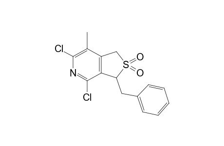 3-(benzyl)-4,6-dichloro-7-methyl-1,3-dihydrothieno[4,3-d]pyridine 2,2-dioxide