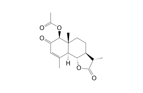 1-BETA-ACETOXY-2-OXO-5-ALPHA,11-BETA-H-EUDESM-3-EN-6-ALPHA,12-OLIDE