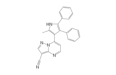 7-(2-Methyl-4,5-diphenyl-1H-pyrrol-3-yl)pyrazolo[1,5-a]pyrimidine-3-carbonitrile