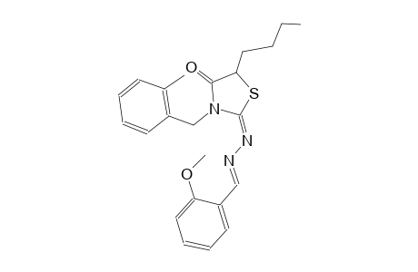 2-methoxybenzaldehyde [(2E)-5-butyl-3-(2-methylbenzyl)-4-oxo-1,3-thiazolidin-2-ylidene]hydrazone
