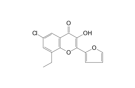 6-chloro-8-ethyl-2-(2-furyl)-3-hydroxychromone