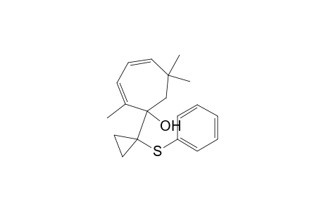 2,4-Cycloheptadien-1-ol, 2,6,6-trimethyl-1-[1-(phenylthio)cyclopropyl]-