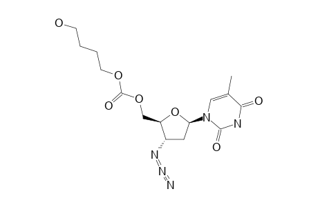 3'-AZIDO-3'-DEOXYTHYMIDIN-5'-YL-O-(4-HYDROXYBUTYL)-CARBONATE