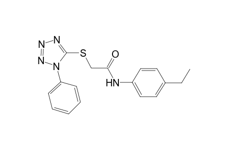 Acetamide, 2-(1-phenyltetrazol-5-yl)thio-N-(4-ethylphenyl)-