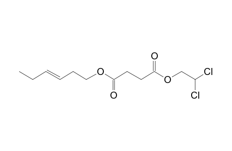 Succinic acid, 2,2-dichloroethyl trans-hex-3-en-1-yl ester