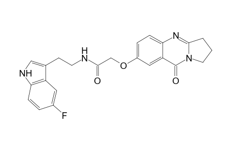 acetamide, N-[2-(5-fluoro-1H-indol-3-yl)ethyl]-2-[(1,2,3,9-tetrahydro-9-oxopyrrolo[2,1-b]quinazolin-7-yl)oxy]-