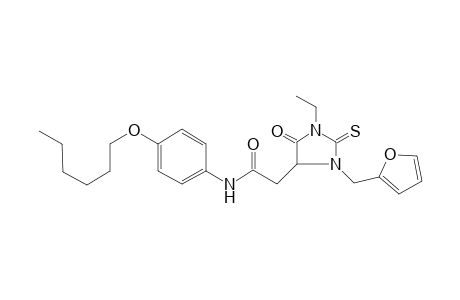 4-imidazolidineacetamide, 1-ethyl-3-(2-furanylmethyl)-N-[4-(hexyloxy)phenyl]-5-oxo-2-thioxo-