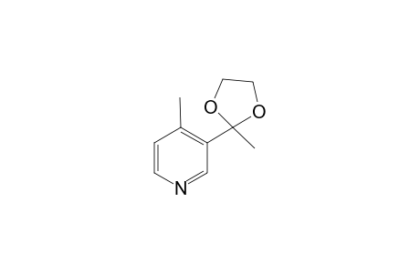3-ACETYL-4-METHYLPYRIDIN-DIOXALANE