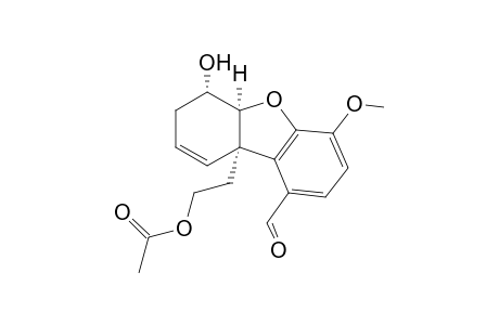 2-((5aS,6S,9aR)-1-Formyl-6-hydroxy-4-methoxy-5a,6,7,9a-tetrahydrodibenzo[b,d]furan-9a-yl)ethyl acetate