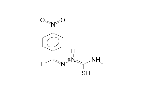 4-NITROBENZALDEHYDE, 4-METHYLTHIOSEMICARBAZONE, PROTONATED