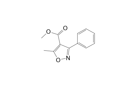 5-methyl-3-phenyl-4-isoxazolecarboxylic acid, methyl ester