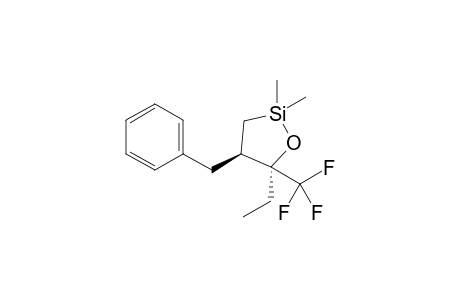 (4R,5R)-4-benzyl-5-ethyl-2,2-dimethyl-5-(trifluoromethyl)oxasilolane