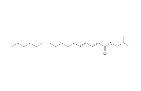 (2E,4E,10Z)-N-(2-Methylpropyl)hexadeca-2,4,10-trienamide, N-methyl- (isomer 1)