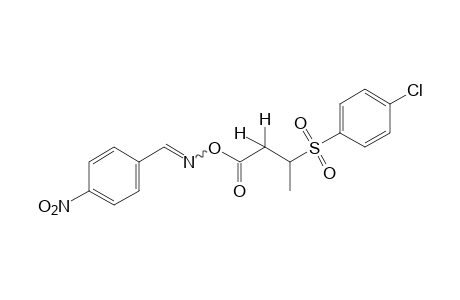 p-nitrobenzaldehyde, O-{3-[(p-chlorophenyl)sulfonyl}butyryl}oxime