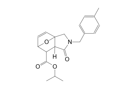 isopropyl (1S,5R,7R)-3-(4-methylbenzyl)-4-oxo-10-oxa-3-azatricyclo[5.2.1.0~1,5~]dec-8-ene-6-carboxylate