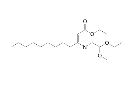 Ethyl 3-[(2,2-diethoxyethyl)amino]dodec-2-enoate