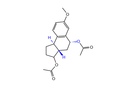 2,3,3a,4,trans-5,trans-9b-HEXAHYDRO-7-METHOXY-1H-BENZ[e]INDENE-3,5-DIOL, DIACETATE