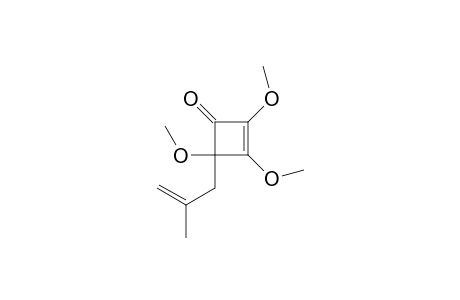 2,3,4-Trimethoxy-4-(2-methyl-2-propenyl)-2-cyclobuten-1-one