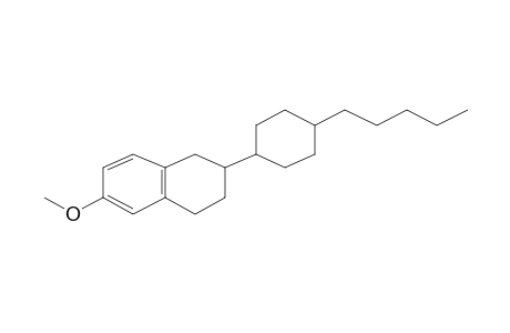 Naphthalene, 1,2,3,4-tetrahydro-6-methoxy-2-(4-pentylcyclohexyl)-, trans-