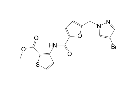 methyl 3-({5-[(4-bromo-1H-pyrazol-1-yl)methyl]-2-furoyl}amino)-2-thiophenecarboxylate