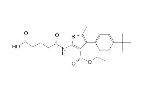 5-{[4-(4-tert-butylphenyl)-3-(ethoxycarbonyl)-5-methyl-2-thienyl]amino}-5-oxopentanoic acid