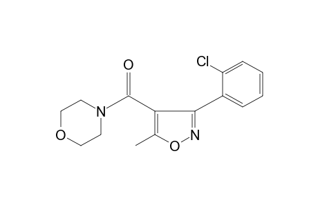 4-{[3-(o-chlorophenyl) -5-methyl-4-isoxazolyl] carbonyl}morpholine