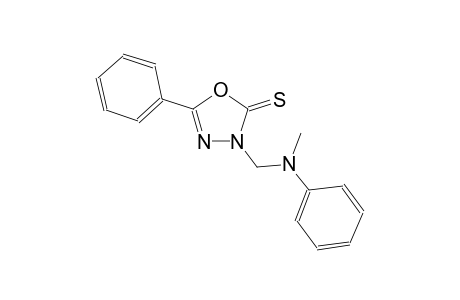 3-[(methylanilino)methyl]-5-phenyl-1,3,4-oxadiazole-2(3H)-thione