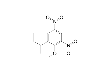 Benzene, 2-methoxy-1-(1-methylpropyl)-3,5-dinitro-