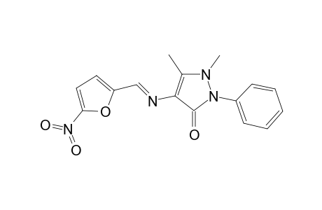 1,5-Dimethyl-4-([(E)-(5-nitro-2-furyl)methylidene]amino)-2-phenyl-1,2-dihydro-3H-pyrazol-3-one