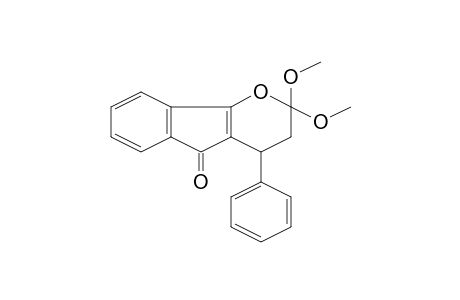 2,2-Dimethoxy-4-phenyl-3,4-dihydroindeno[1,2-b]pyran-5(2H)-one