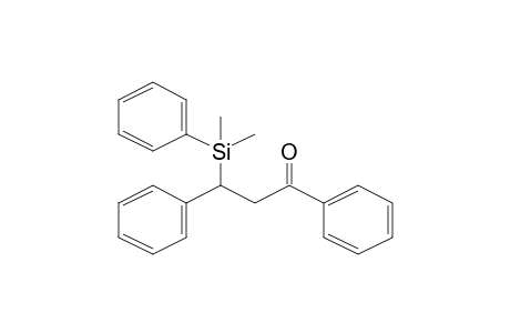 3-[Dimethyl(phenyl)silyl]-1,3-diphenyl-1-propanone