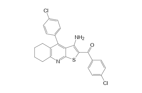 3-Amino-2-(4-chlorobenzoyl)-4-(4-chlorophenyl)-5,6,7,8-tetrahydrothieno[2,3-b]quinoline