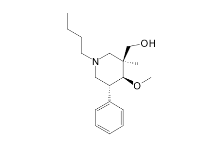 ((3S*,4S*,5R*)-1-Butyl-4-methoxy-3-methyl-5-phenylpiperidin-3-yl)methanol