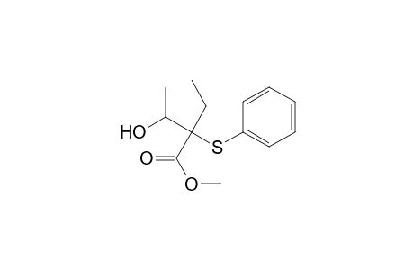 Methyl (2RS,3RS)-2-ethyl-3-hydroxy-2-(phenylthio)butanoate