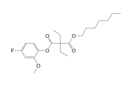 Diethylmalonic acid, 4-fluoro-2-methoxyphenyl heptyl ester