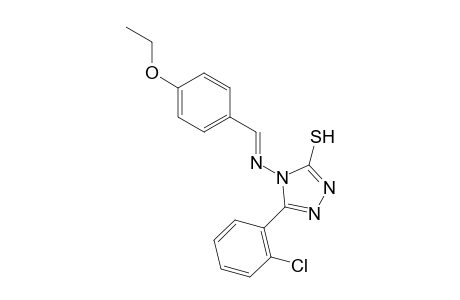 5-(2-chlorophenyl)-4-{[(E)-(4-ethoxyphenyl)methylidene]amino}-4H-1,2,4-triazol-3-yl hydrosulfide