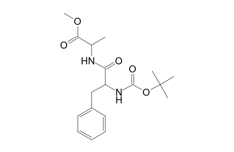 2-[[2-(tert-butoxycarbonylamino)-3-phenyl-propanoyl]amino]propionic acid methyl ester