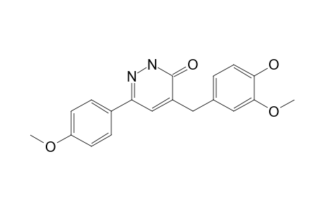 4-(4-Hydroxy-3-methoxybenzyl)-6-(4-methoxyphenyl)pyridazin-3(2H)-one